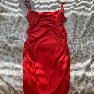 SHEIN Red Spaghetti Strap Dress